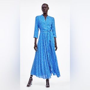 Zara Light Blue Shirt dress